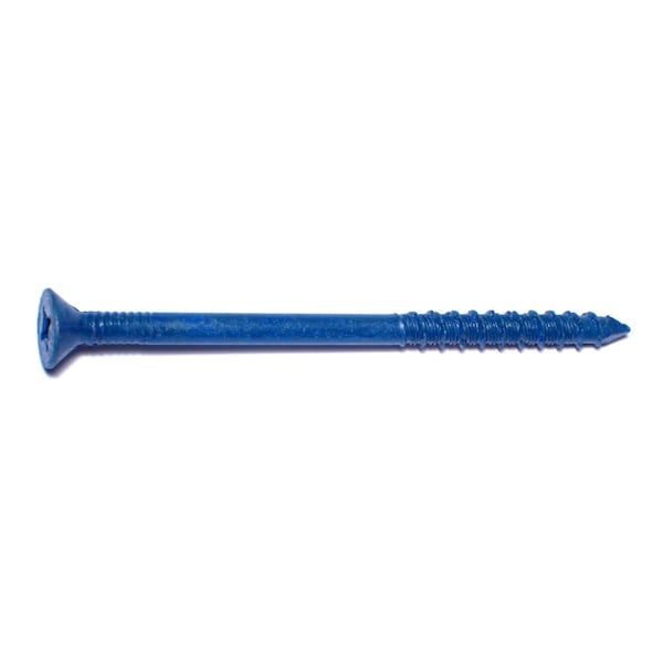Red Head Tapcon Concrete Screw, 1/4" Dia., Flat, 3 3/4 in L, Steel Climaseal Coated, 100 PK 08136 - main